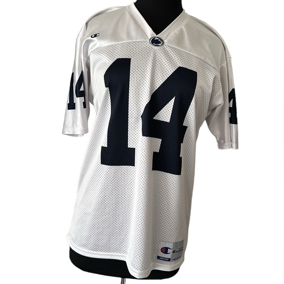 Champion Tops - Champion Penn-state White and Blue Jersey #14
